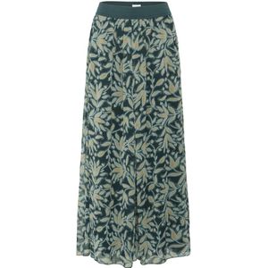 Saint Tropez - MiljaSZ Crinkle Maxi Skirt - Pine Autumn Floral - Maxirok