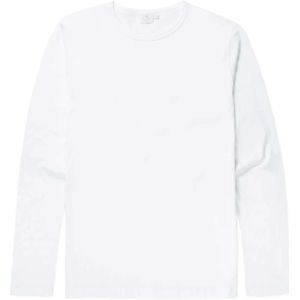 Sunspel, Heren, Tops, Wit, Maat: S Katoen,