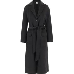 Aspesi, Dames, Mantels, Zwart, Maat: XS Wol,