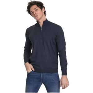 Gran Sasso, Heren, Truien, Blauw, Maat: M Wol,