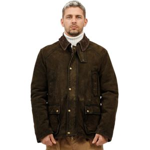 The Jack Leathers, Heren, Jassen, Bruin, Maat: XL Suède,