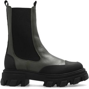 Ganni, Dames, Schoenen, Groen, Maat: 36 EU Leer,