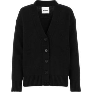 Jil Sander, Dames, Truien, Zwart, Maat: XS Kasjmier,