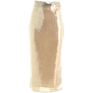 Prada, Dames, Rokken, Beige, Maat: S