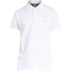 Just Cavalli, Heren, Tops, Wit, Maat: S Katoen,