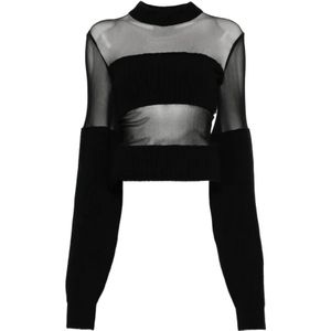 Jean Paul Gaultier, Dames, Truien, Zwart, Maat: M Wol,