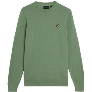 Lyle & Scott - Katoenen Rundhals Trui - Zwart - Gebreide Truien