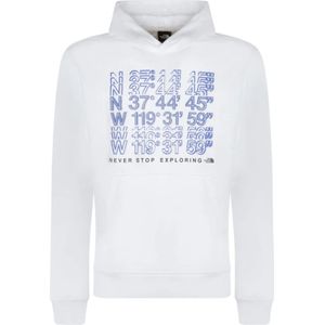 The North Face, Heren, Sweatshirts & Hoodies, Wit, Maat: S Katoen,