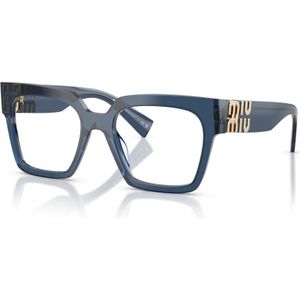 Miu Miu - MU 04Uv - Optisch Montuur - Blauw - Oversized Vierkant