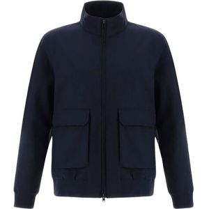 Herno, Heren, Truien, Blauw, Maat: 2XL Wol,