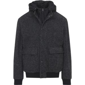 Canali, Heren, Jassen, Grijs, Maat: XL Wol,