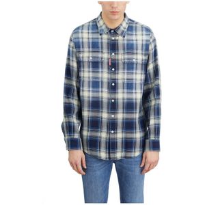 Dsquared2, Heren, Overhemden, Blauw, Maat: XL Katoen,