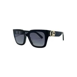 Dior Elegante Vierkante Zonnebril Zwart , Black , Dames , Maat: ONE Size