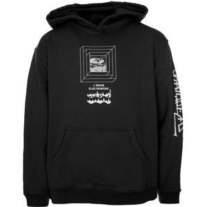 Brain Dead, Heren, Sweatshirts & Hoodies, Zwart, Maat: S Katoen,