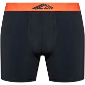 Dsquared2, Heren, Badkleding, Zwart, Maat: S