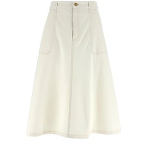 A.p.c., Dames, Rokken, Wit, Maat: S Katoen,