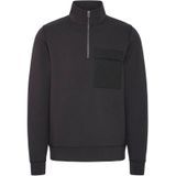 Casual Friday - CFRO - Trui - Zwart - Lange Mouw - Ritssluiting