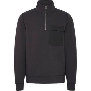 Casual Friday - CFRO - Trui - Zwart - Lange Mouw - Ritssluiting