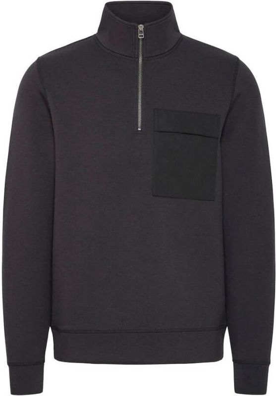 Casual Friday - CFRO - Trui - Zwart - Lange Mouw - Ritssluiting