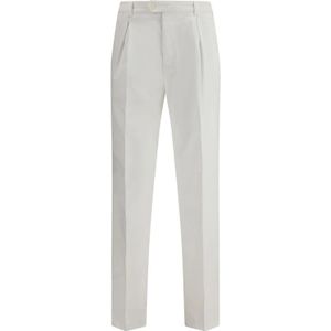 Brunello Cucinelli, Heren, Broeken, Wit, Maat: L Katoen,