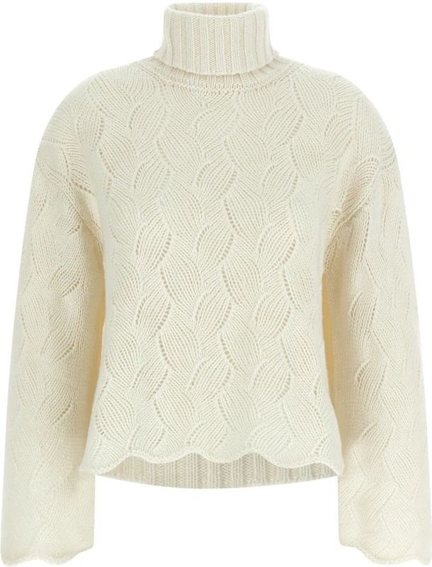 Twinset, Dames, Truien, Wit, Maat: S Wol,