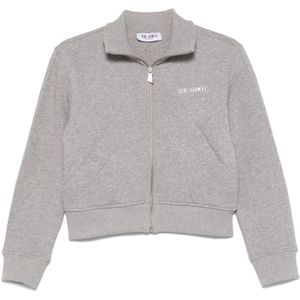 The Attico, Dames, Sweatshirts & Hoodies, Grijs, Maat: M Katoen,