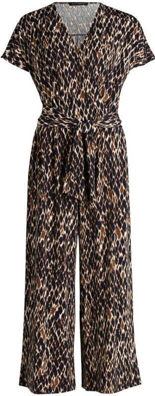 Betty Barclay - Jumpsuit - Veelkleurig - Met Zakken en Dierenprint