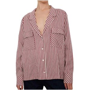 Bad Habits, Dames, Blouses & Shirts, Rood, Maat: S Zijde,