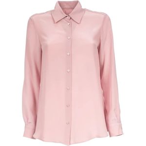Weekend Max Mara, Dames, Blouses & Shirts, Roze, Maat: S Zijde,