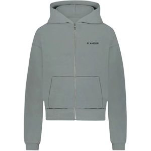 Flâneur, Heren, Sweatshirts & Hoodies, Grijs, Maat: XL