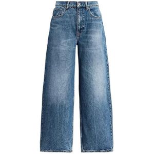 Polo Ralph Lauren - High-waisted Wide-leg Jeans - Blauw - Dames
