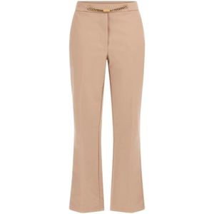 Guess, Dames, Broeken, Beige, Maat: L Katoen,