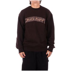 Carhartt Wip, Heren, Sweatshirts & Hoodies, Bruin, Maat: M Katoen,