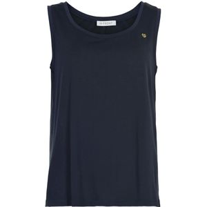 IN Front, Dames, Tops, Blauw, Maat: S Modal,