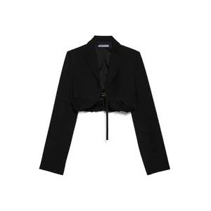 Jacquemus Zwarte Croissant Blazer , Black , Dames , Maat: S