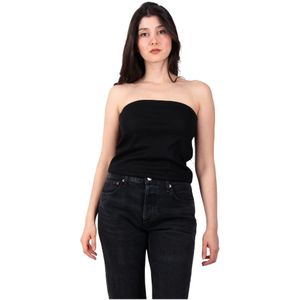 Vince, Dames, Tops, Zwart, Maat: L Wol,