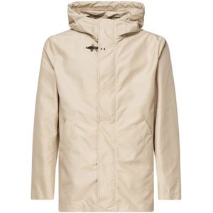Fay, Heren, Jassen, Beige, Maat: L Poliester,