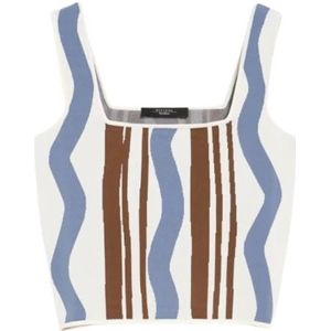 Max Mara, Dames, Tops, Veelkleurig, Maat: XS Viscose,