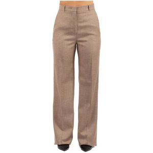 Max Mara - Eziana - Broek - Bruin - Linnen