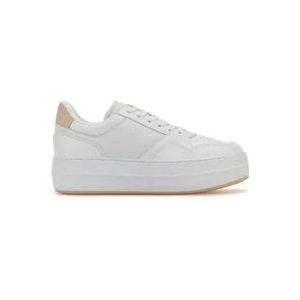 Hogan Witte leren Skyscraper Platform Sneakers , White , Dames , Maat: 38 EU