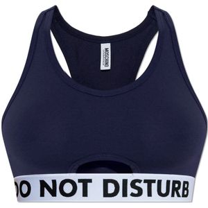 Moschino, Dames, Sport, Blauw, Maat: XS Katoen,