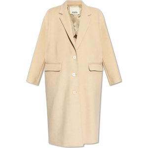 Isabel Marant, Dames, Mantels, Beige, Maat: 2XS Zijde,