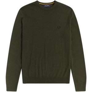 Fred Perry, Dames, Truien, Groen, Maat: XL Katoen,