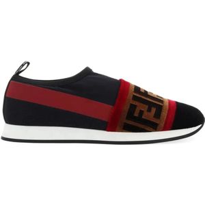 Fendi Zwarte Slip-On Sneakers Ss21 , Multicolor , Dames , Maat: 36 EU