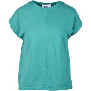 Alpha Studio, Dames, Tops, Groen, Maat: XS Katoen,