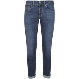 Dondup, Heren, Jeans, Blauw, Maat: W32 Katoen,