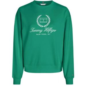 Tommy Hilfiger, Heren, Sweatshirts & Hoodies, Groen, Maat: L Katoen,