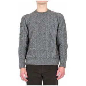 Herno, Heren, Truien, Grijs, Maat: XL Katoen,