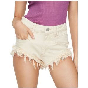 Isabel Marant, Dames, Korte broeken, Beige, Maat: 2XS Katoen,