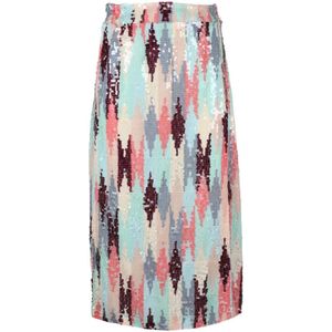 Weili Zheng, Dames, Rokken, Veelkleurig, Maat: S Poliester,
